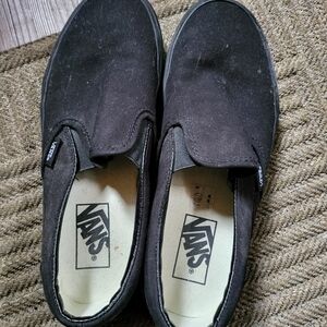 Vans Women's Classic Black Slip-On Loafers